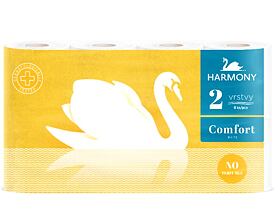 HARMONY Comfort 8, 2 vrstvý, bílý, 19 m návin, 64 rolí