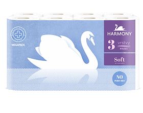 Harmony Soft toaletní papír, 3 vrstvý recykl, 16,8 m návin, 48 rolí